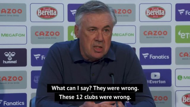 Ancelotti reveals he thought ESL plans were 'a joke'