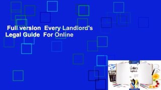 Full version  Every Landlord's Legal Guide  For Online