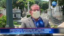 Cementerios de Guayaquil cierran sus puertas los fines de semana para visita de tumbas