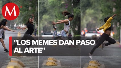 Bailarines convierten caídas en ciclovía de Puebla por arte