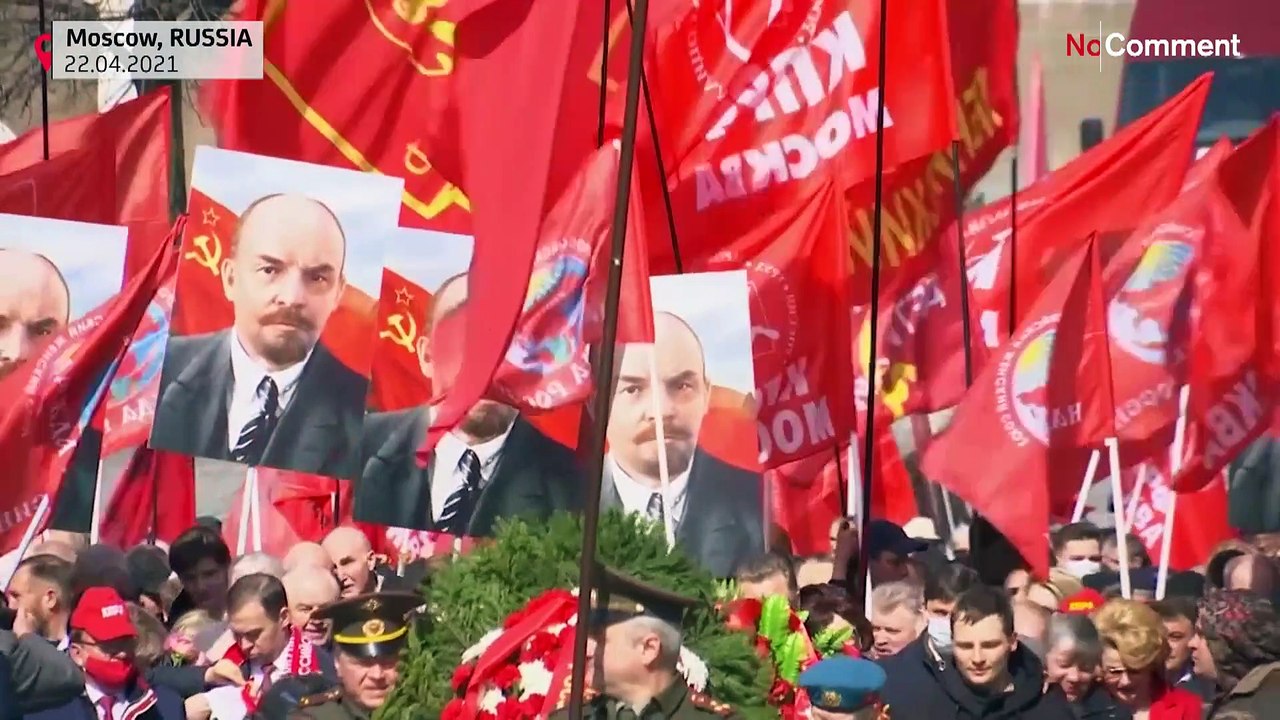 Russie : des communistes rendent hommage à Lénine à Moscou