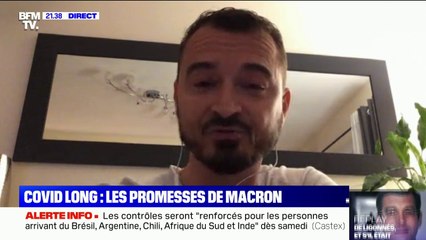 Matthieu Lestage, atteint d'un covid long: "Quand j'ai une activité à faire (...) au bout de 30 minutes, c'est le brouillard cérébral"