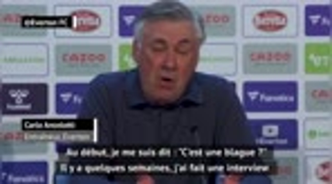 Super Ligue - Ancelotti : "Je me suis dit : c'est une blague ?"