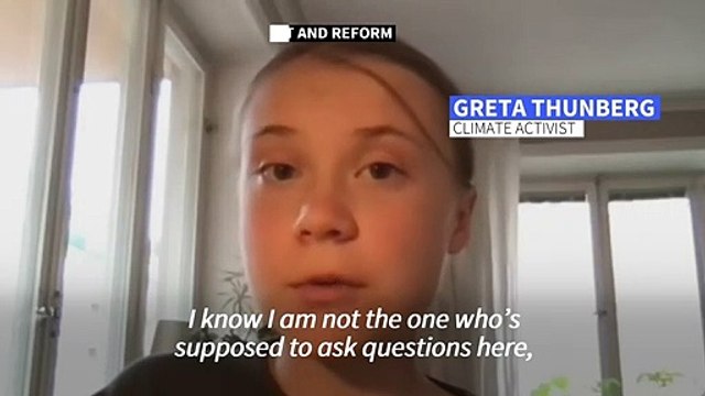 Greta Thunberg blasts politicians for 'ignoring' climate crisis