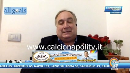 VIDEO - Napoli-Lazio 5-2 22/4/21 editoriale di Umberto Chiariello