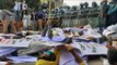 তাজরীনের আহত শ্রমিকদের ‘জিন্দা লাশের’ মিছিলে পুলিশের বাধা | Jagonews24.com