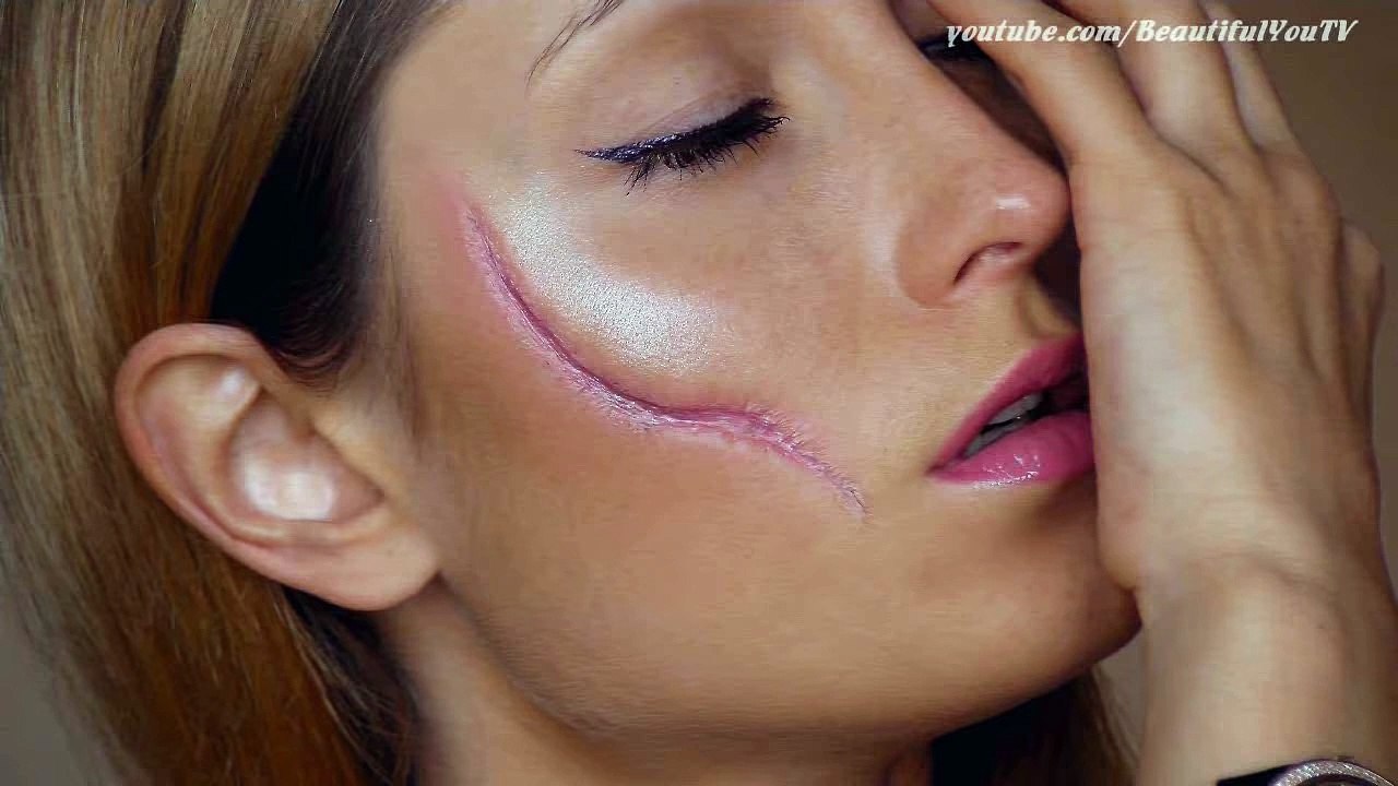 Easy Scar - Last Minute Halloween Makeup Tutorial