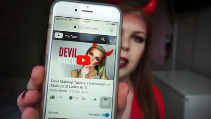 Halloween Glam Devil Makeup Tutorial 2018