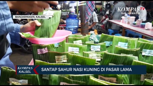 Santap Sahur Menu Tradisional Nasi Kuning Pasar Lama