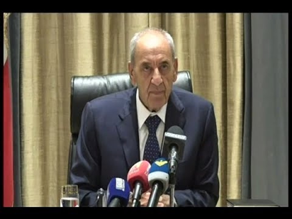 مؤتمر صحفي لرئيس مجلس النواب نبيه بري