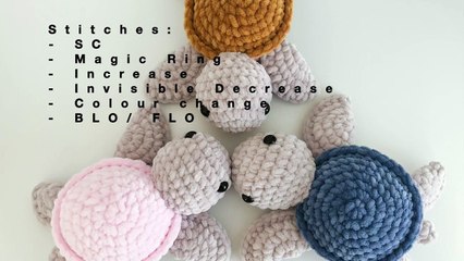 Crochet Turtle - Full Tutorial | Free Amigurumi Animal Pattern For Beginners
