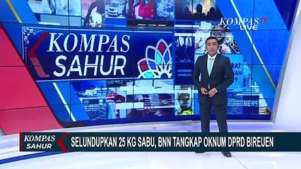 Anggota DPRK Bireuen Aceh Terlibat Penyelundupan 25 Kilogram Sabu