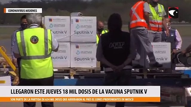Llegaron a Misiones 18.000 dosis del componente 1 de la Sputnik V