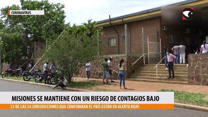 Misiones se mantiene con un riesgo de contagios bajo
