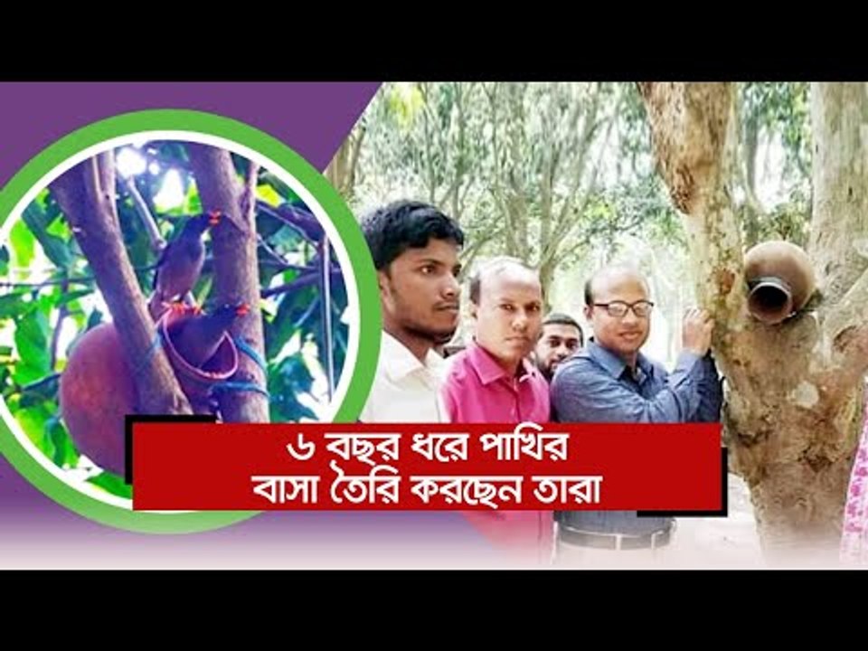 ৬ বছর ধরে পাখির বাসা তৈরি করছেন তারা  | Jagonews24.com