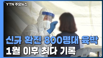 신규 확진 800명대 육박...어제 797명 추가 확진 / YTN