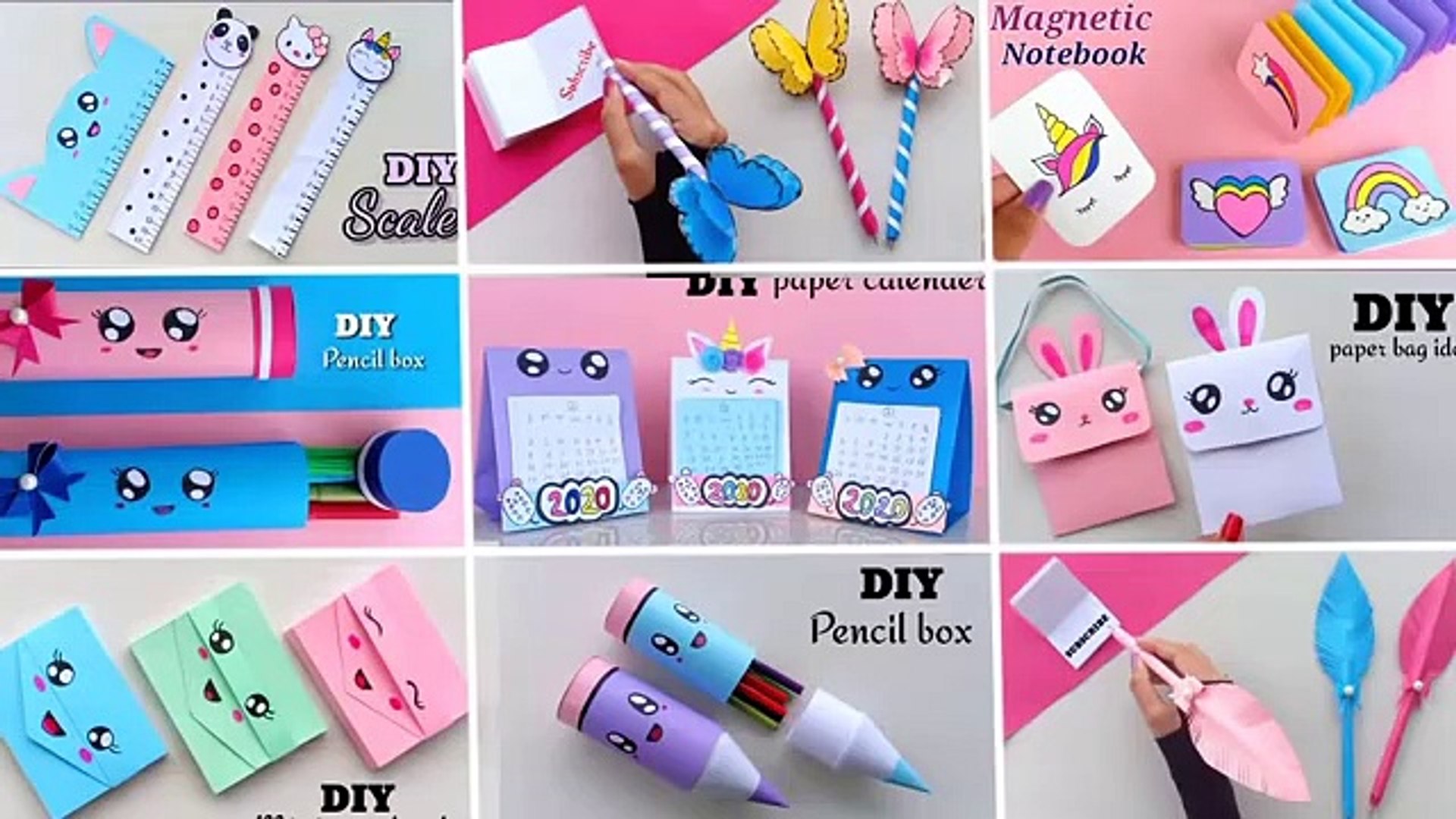 11 Easy Craft Ideas  School Craft Idea/ Diy Craft/ School Hacks