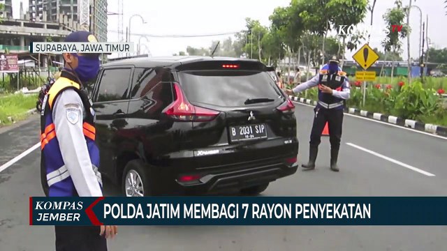 Cegah Mudik dalam Provinsi, Penyekatan di Jatim Dibagi 7 Rayon