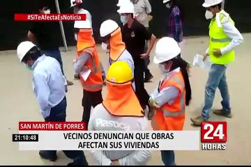 SMP: municipio anunció que se harán cargo de daños ocasionados a casas por obra