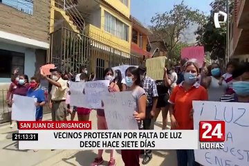 SJL: vecinos denuncian que les cortaron la luz desde hace casi una semana