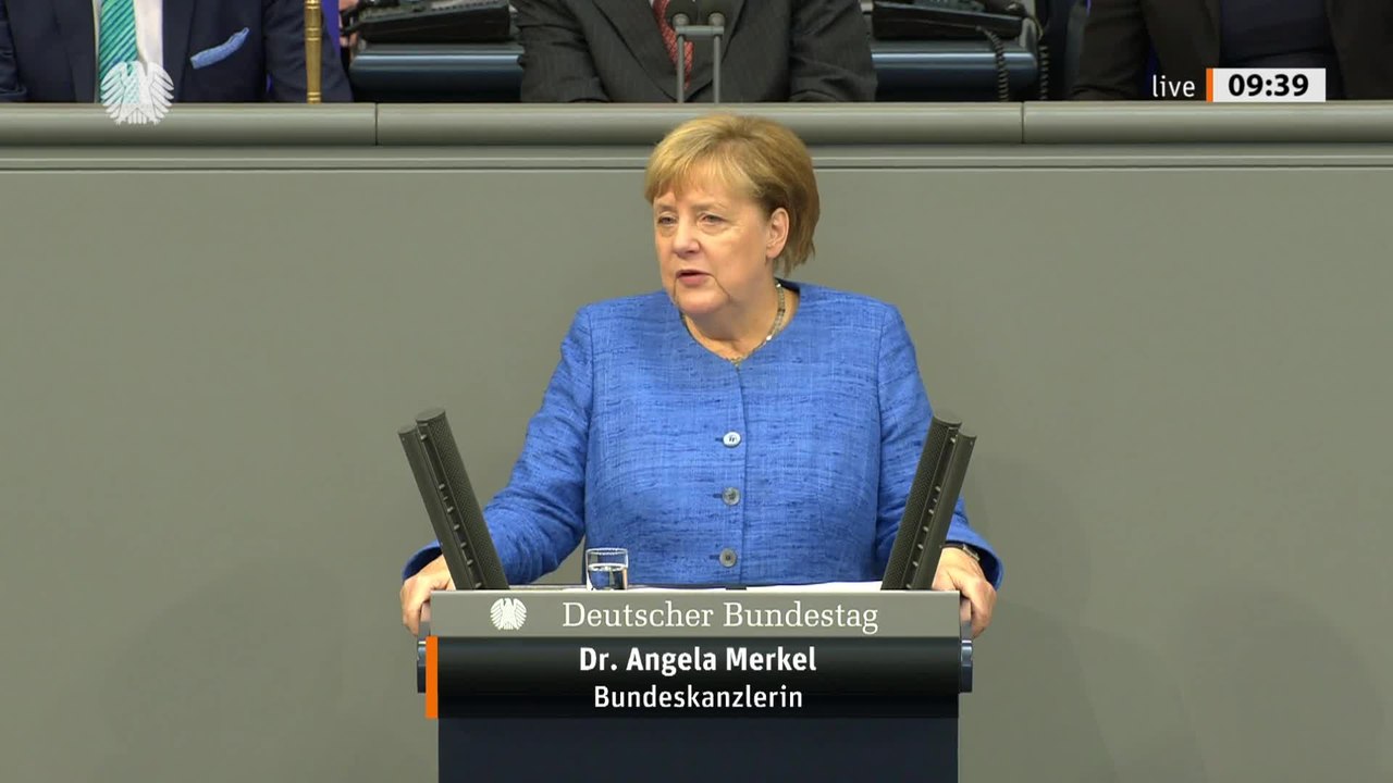 Haushaltsdebatte: Merkel kontert Lindner-Zwischenruf