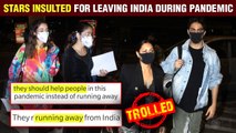 Shahrukh's Wife Gauri, Son Aryan, Ananya Brutally TROLLED For Leaving India During Pandemic - Covid- 19
