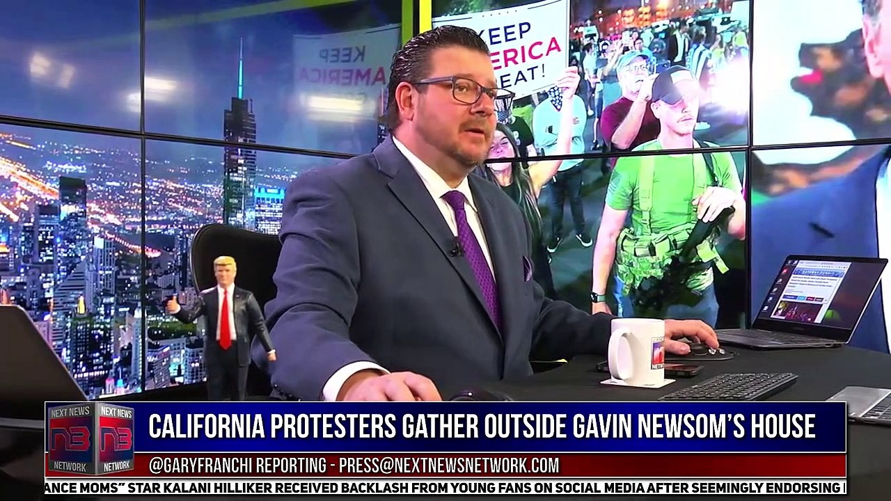 California Protesters Storm The Streets, Gather Outside Gavin Newsom’S House In Defiance Of Curfew