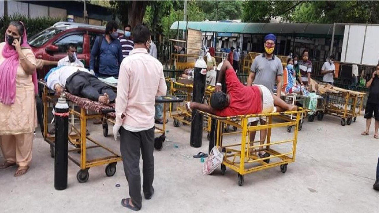Corona: Shortage of beds-oxygen leaves hospital...