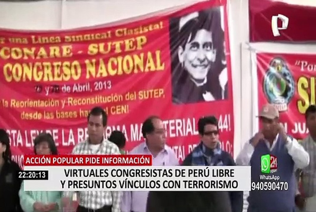Perú Libre: piden al Mininter aclarar vínculos de virtuales congresistas con el Movadef