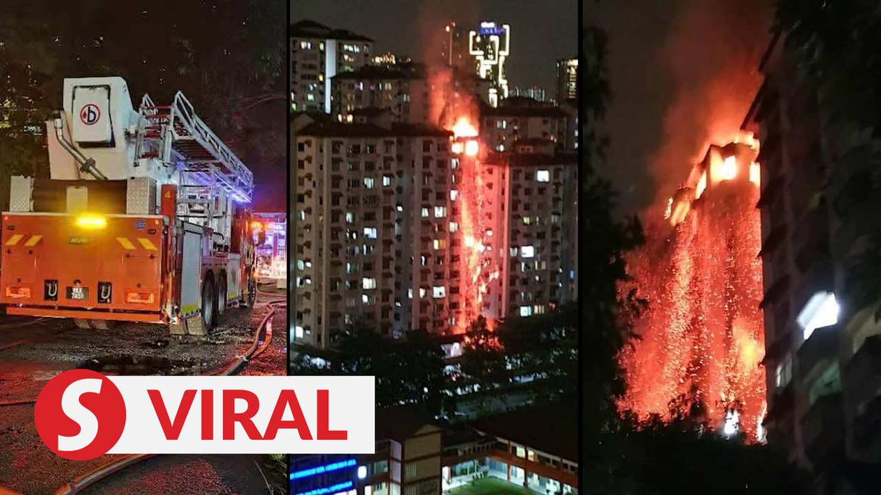Fire engulfs two units at Bukit OUG Condominium