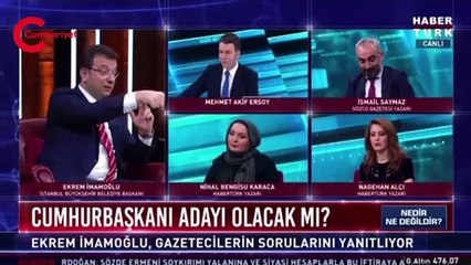 Ekrem İmamoğlu, Cumhurbaşkanı adaylığı sorusunda iki ismi işaret etti!