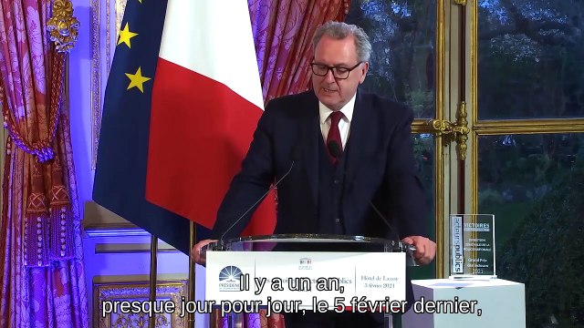 Remise du Grand Prix des lecteurs des Victoires des acteurs publics - Discours du Président Richard Ferrand - Mercredi 3 février 2021