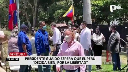 Elecciones 2021: Juan Guaidó espera que Perú “decida bien por la democracia, por la libertad”