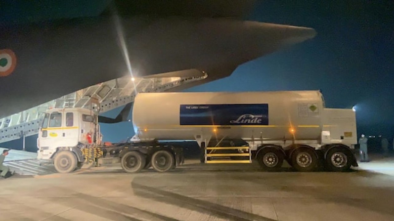 Indian Air Force starts airlifting oxygen containers amid acute Covid crisis