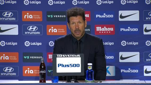 Simeone: Las últimas cinco jornadas van marcando quienes van a pelear