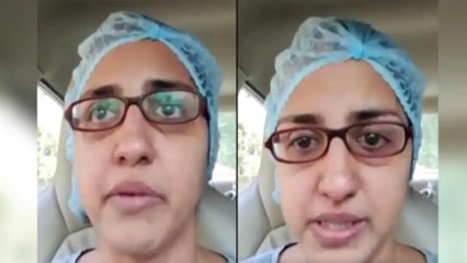 Doctor breaks down while appealing people amid corona threat