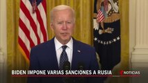 Joe Biden impone sanciones a Rusia _ Noticias Telemundo