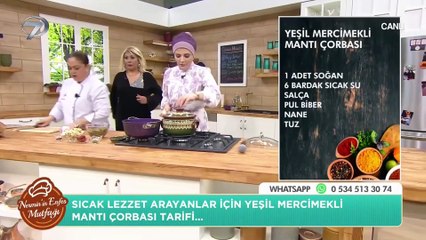 Evde mantı çorbası nasıl yapılır?