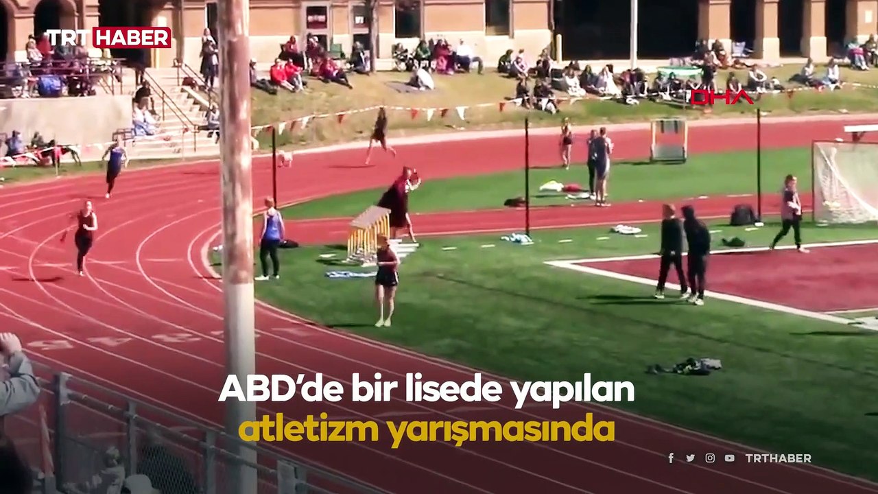 Tribünden atlayan köpek atletizm yarışmasını birincilikle bitirdi