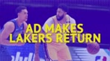 AD's Lakers return went 'better than expected'