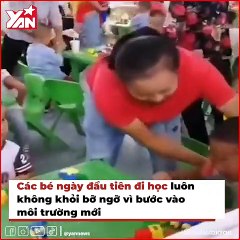 Ngày đầu con gái đi học ông bố trẻ khóc cạn cả nước mắt