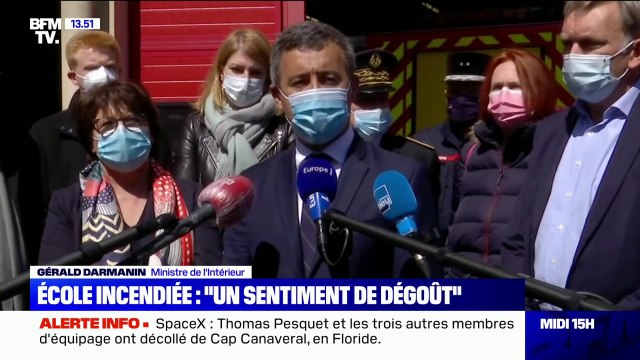 La République ne sera pas intimidée : Gérald Darmanin en déplacement à Lille après l'incendie d'une école
