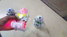 Unboxing, review, testing of Robot shaped musical toy car with awesome lighting for kids