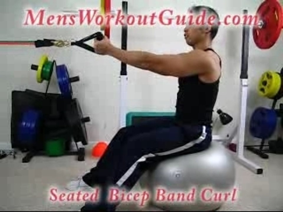 Exercise of the Day: Seated Bicep Band Curl