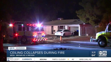 Mesa woman wakes to burning roof near Brown Rd. & Recker