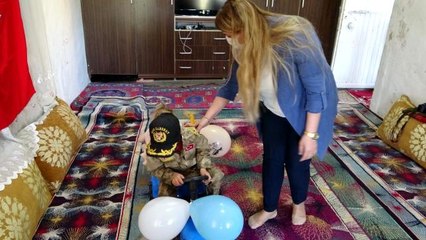 Mardin'de şehit çocuklarına 23 Nisan sürprizi