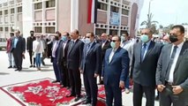تحية العلم بجامعة العريش في إطار الاحتفالات باعباد تحرير سيناء