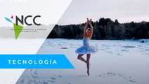 Bailarina de ballet interpreta el “Lago de los Cisnes” para proteger una bahía