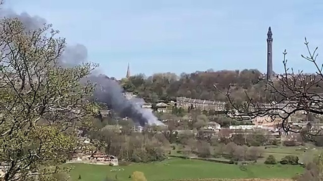 Smoke fills the sky from Halifax fire