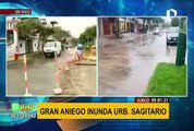 Surco: vecinos reportan aniego por rotura de tubería de agua potable